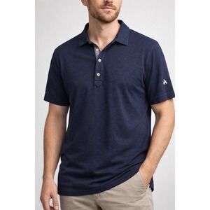 Brooks Brothers Performance Series 100% Supima Cotton Polo Shirt XXL Navy
